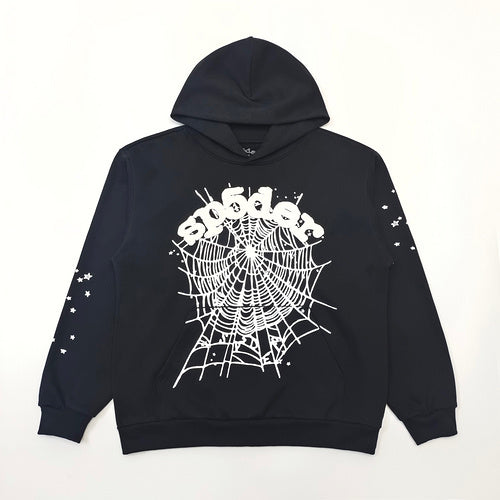 black sp5der hoodie 1:1 print heavy material (BULK READY)