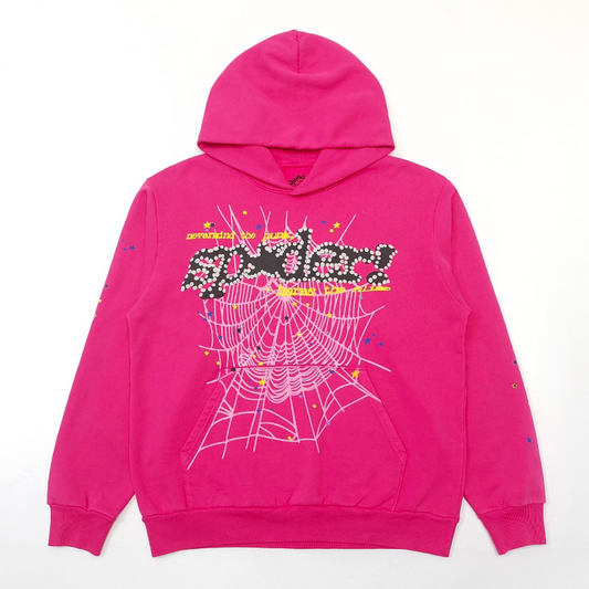 pink sp5der hoodie 1:1 print heavy material (BULK READY)
