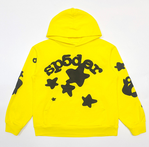 yellow sp5der hoodie 1:1 print heavy material (BULK READY)